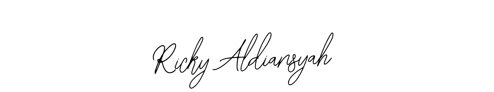 if you are searching for the best signature style for your name Ricky Aldiansyah. so please give up your signature search. here we have designed multiple signature styles  using Bearetta-2O07w. Ricky Aldiansyah signature style 12 images and pictures png