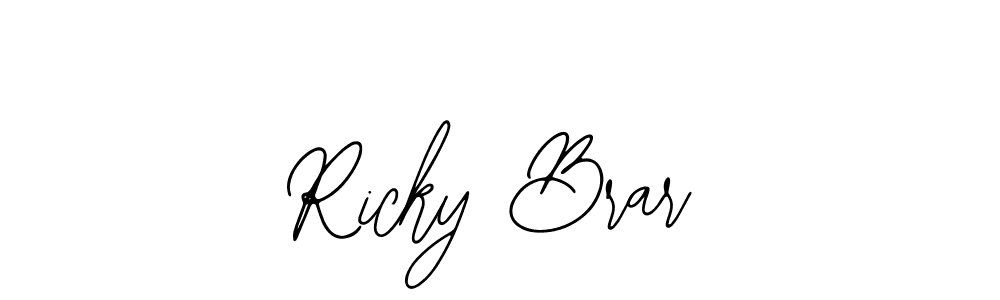 Make a beautiful signature design for name Ricky Brar. With this signature (Bearetta-2O07w) style, you can create a handwritten signature for free. Ricky Brar signature style 12 images and pictures png