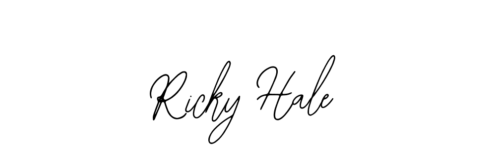 How to make Ricky Hale name signature. Use Bearetta-2O07w style for creating short signs online. This is the latest handwritten sign. Ricky Hale signature style 12 images and pictures png