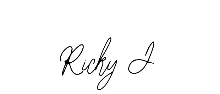 Bearetta-2O07w is a professional signature style that is perfect for those who want to add a touch of class to their signature. It is also a great choice for those who want to make their signature more unique. Get Ricky J name to fancy signature for free. Ricky J signature style 12 images and pictures png