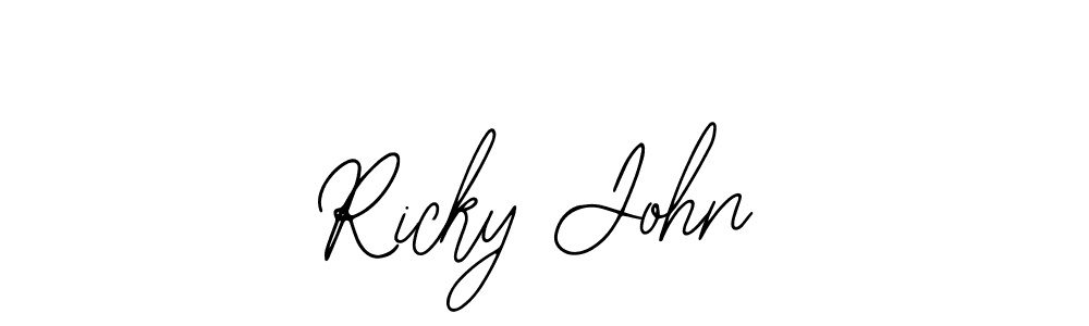Similarly Bearetta-2O07w is the best handwritten signature design. Signature creator online .You can use it as an online autograph creator for name Ricky John. Ricky John signature style 12 images and pictures png