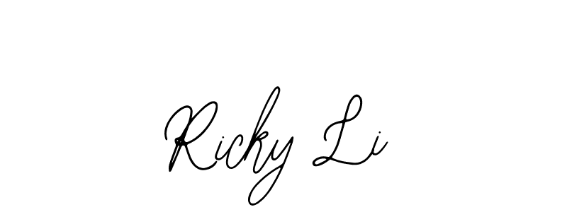 How to Draw Ricky Li signature style? Bearetta-2O07w is a latest design signature styles for name Ricky Li. Ricky Li signature style 12 images and pictures png