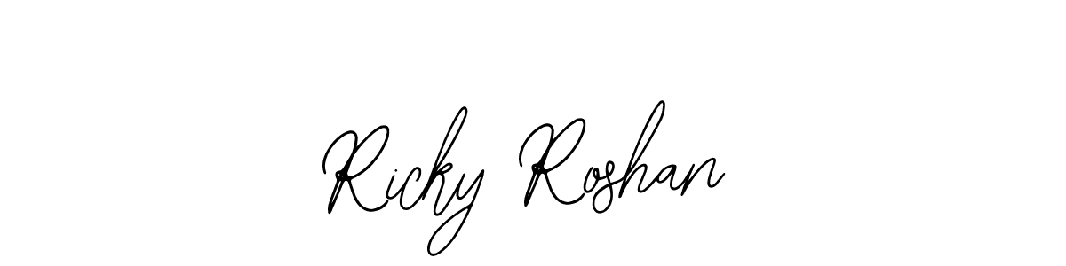 Make a beautiful signature design for name Ricky Roshan. Use this online signature maker to create a handwritten signature for free. Ricky Roshan signature style 12 images and pictures png