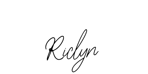 Riclyn stylish signature style. Best Handwritten Sign (Bearetta-2O07w) for my name. Handwritten Signature Collection Ideas for my name Riclyn. Riclyn signature style 12 images and pictures png