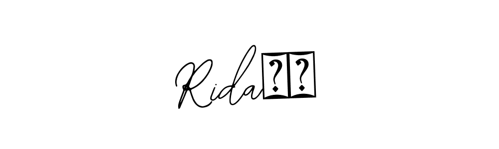 Use a signature maker to create a handwritten signature online. With this signature software, you can design (Bearetta-2O07w) your own signature for name Rida❤️. Rida❤️ signature style 12 images and pictures png