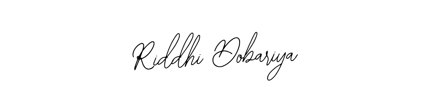 Create a beautiful signature design for name Riddhi Dobariya. With this signature (Bearetta-2O07w) fonts, you can make a handwritten signature for free. Riddhi Dobariya signature style 12 images and pictures png