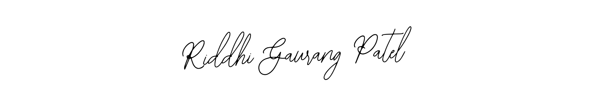 Bearetta-2O07w is a professional signature style that is perfect for those who want to add a touch of class to their signature. It is also a great choice for those who want to make their signature more unique. Get Riddhi Gaurang Patel name to fancy signature for free. Riddhi Gaurang Patel signature style 12 images and pictures png