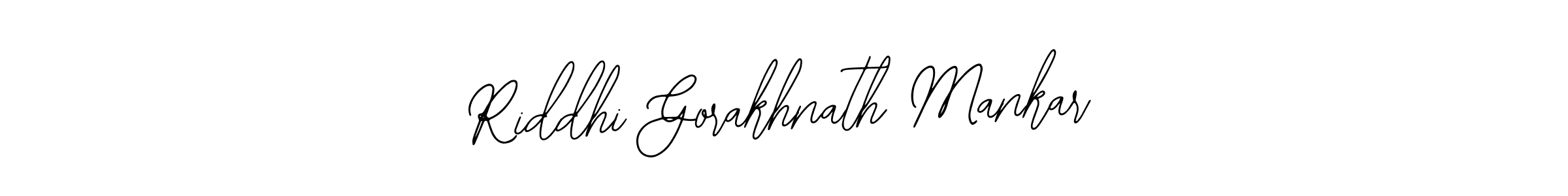 Also we have Riddhi Gorakhnath Mankar name is the best signature style. Create professional handwritten signature collection using Bearetta-2O07w autograph style. Riddhi Gorakhnath Mankar signature style 12 images and pictures png