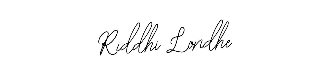 Use a signature maker to create a handwritten signature online. With this signature software, you can design (Bearetta-2O07w) your own signature for name Riddhi Londhe. Riddhi Londhe signature style 12 images and pictures png