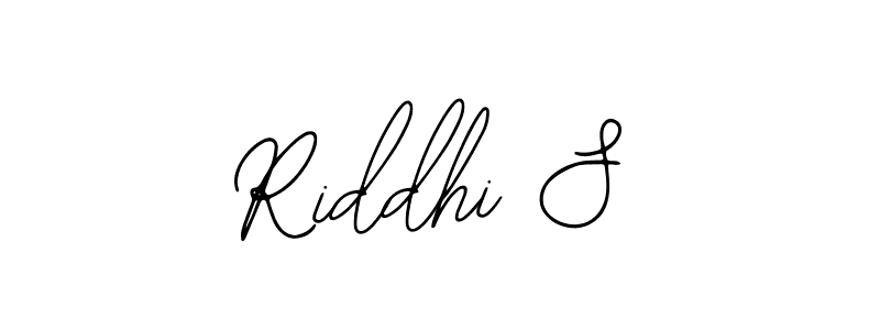 Design your own signature with our free online signature maker. With this signature software, you can create a handwritten (Bearetta-2O07w) signature for name Riddhi S. Riddhi S signature style 12 images and pictures png