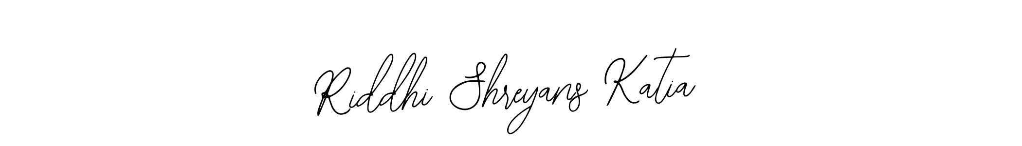 Riddhi Shreyans Katia stylish signature style. Best Handwritten Sign (Bearetta-2O07w) for my name. Handwritten Signature Collection Ideas for my name Riddhi Shreyans Katia. Riddhi Shreyans Katia signature style 12 images and pictures png