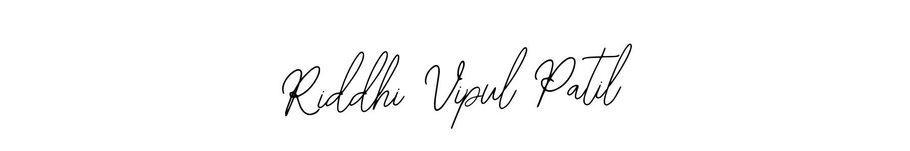 Create a beautiful signature design for name Riddhi Vipul Patil. With this signature (Bearetta-2O07w) fonts, you can make a handwritten signature for free. Riddhi Vipul Patil signature style 12 images and pictures png
