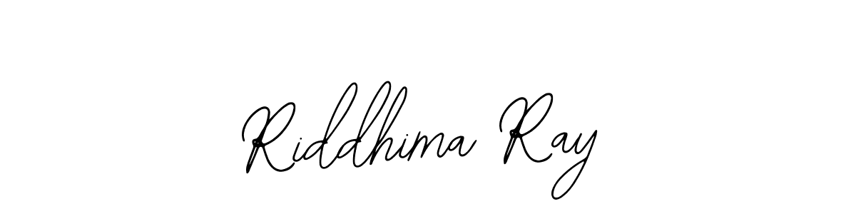 How to make Riddhima Ray name signature. Use Bearetta-2O07w style for creating short signs online. This is the latest handwritten sign. Riddhima Ray signature style 12 images and pictures png