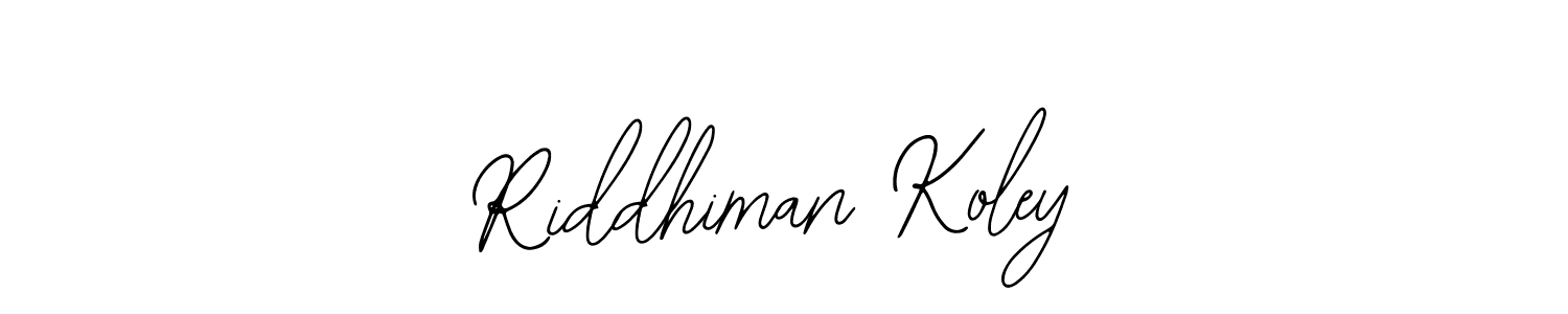 Also You can easily find your signature by using the search form. We will create Riddhiman Koley name handwritten signature images for you free of cost using Bearetta-2O07w sign style. Riddhiman Koley signature style 12 images and pictures png