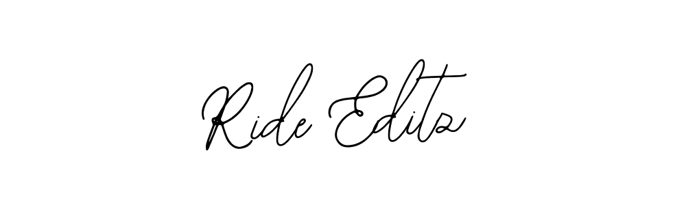 Design your own signature with our free online signature maker. With this signature software, you can create a handwritten (Bearetta-2O07w) signature for name Ride Editz. Ride Editz signature style 12 images and pictures png