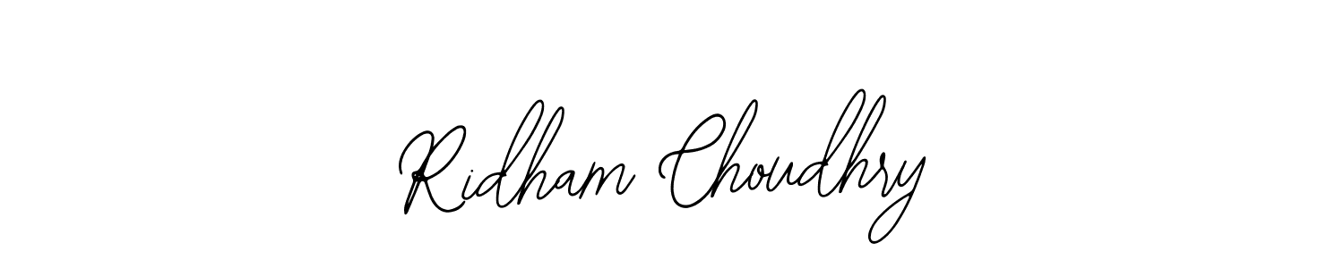 Ridham Choudhry stylish signature style. Best Handwritten Sign (Bearetta-2O07w) for my name. Handwritten Signature Collection Ideas for my name Ridham Choudhry. Ridham Choudhry signature style 12 images and pictures png