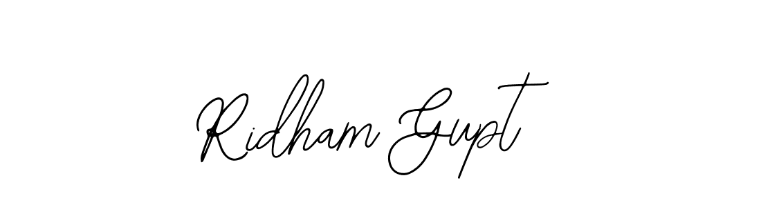 Also we have Ridham Gupt name is the best signature style. Create professional handwritten signature collection using Bearetta-2O07w autograph style. Ridham Gupt signature style 12 images and pictures png