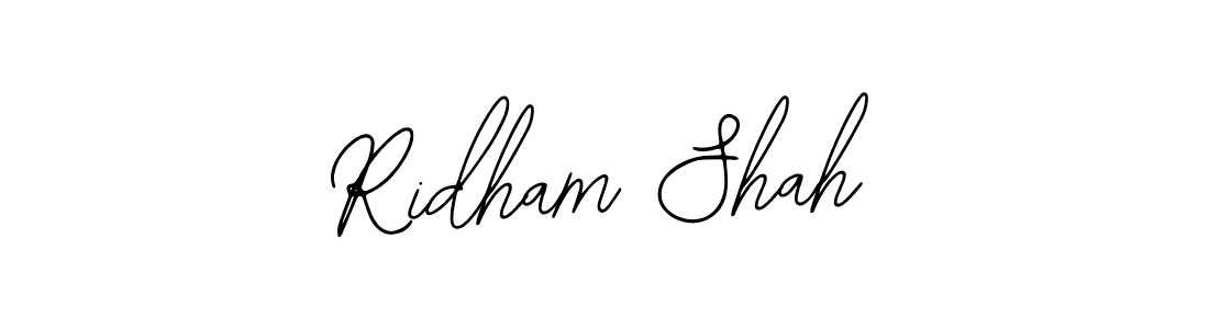 Similarly Bearetta-2O07w is the best handwritten signature design. Signature creator online .You can use it as an online autograph creator for name Ridham Shah. Ridham Shah signature style 12 images and pictures png