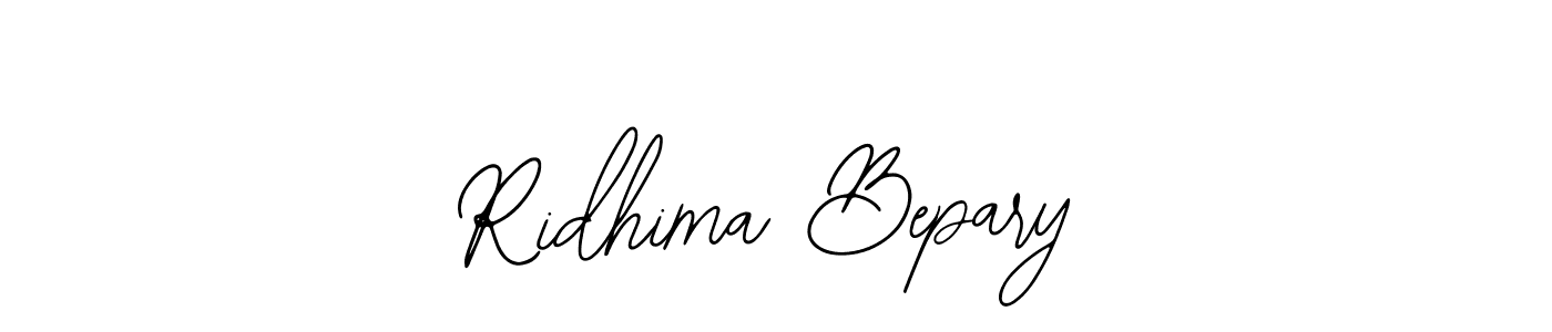 Also You can easily find your signature by using the search form. We will create Ridhima Bepary name handwritten signature images for you free of cost using Bearetta-2O07w sign style. Ridhima Bepary signature style 12 images and pictures png