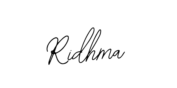 Make a beautiful signature design for name Ridhma. Use this online signature maker to create a handwritten signature for free. Ridhma signature style 12 images and pictures png
