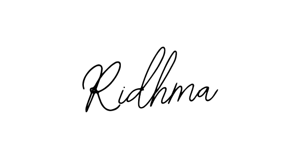 Make a beautiful signature design for name Ridhma. Use this online signature maker to create a handwritten signature for free. Ridhma signature style 12 images and pictures png