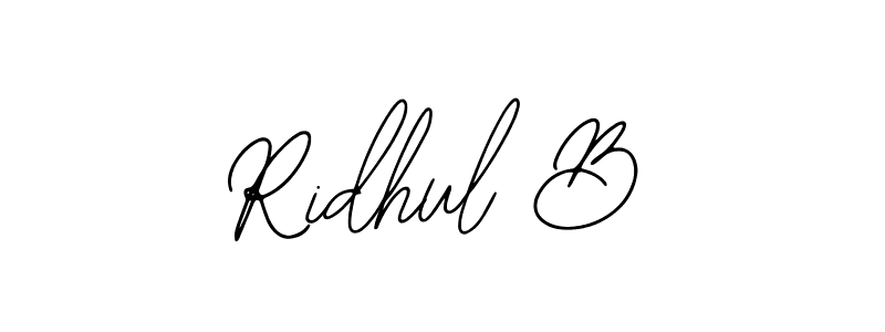 Check out images of Autograph of Ridhul B name. Actor Ridhul B Signature Style. Bearetta-2O07w is a professional sign style online. Ridhul B signature style 12 images and pictures png