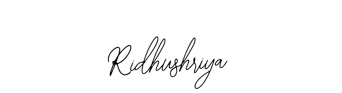 Similarly Bearetta-2O07w is the best handwritten signature design. Signature creator online .You can use it as an online autograph creator for name Ridhushriya. Ridhushriya signature style 12 images and pictures png