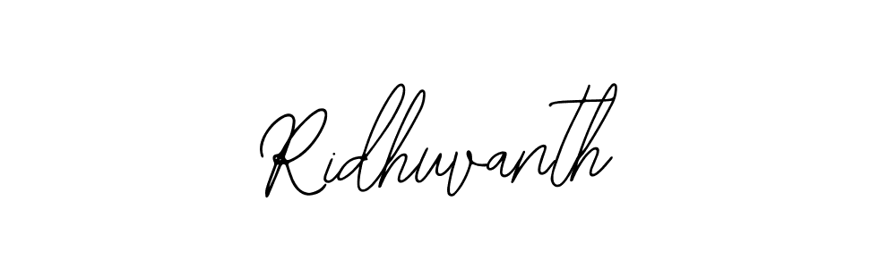 You should practise on your own different ways (Bearetta-2O07w) to write your name (Ridhuvanth) in signature. don't let someone else do it for you. Ridhuvanth signature style 12 images and pictures png