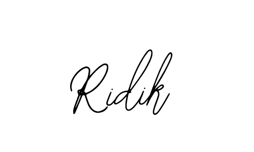 Design your own signature with our free online signature maker. With this signature software, you can create a handwritten (Bearetta-2O07w) signature for name Ridik. Ridik signature style 12 images and pictures png