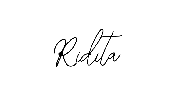 The best way (Bearetta-2O07w) to make a short signature is to pick only two or three words in your name. The name Ridita include a total of six letters. For converting this name. Ridita signature style 12 images and pictures png