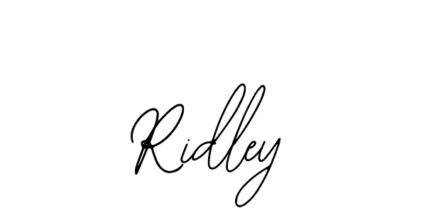 Design your own signature with our free online signature maker. With this signature software, you can create a handwritten (Bearetta-2O07w) signature for name Ridley. Ridley signature style 12 images and pictures png