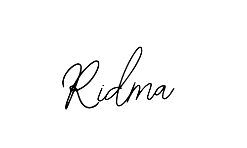 How to make Ridma signature? Bearetta-2O07w is a professional autograph style. Create handwritten signature for Ridma name. Ridma signature style 12 images and pictures png