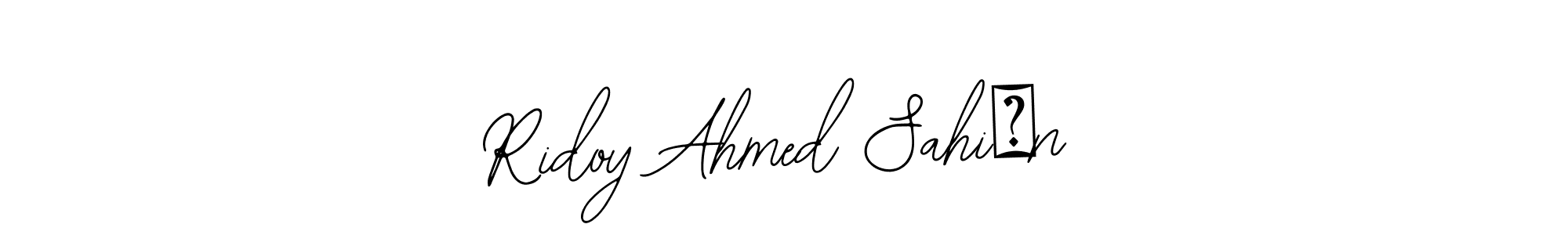 Make a beautiful signature design for name Ridoy Ahmed Sahi♥n. Use this online signature maker to create a handwritten signature for free. Ridoy Ahmed Sahi♥n signature style 12 images and pictures png