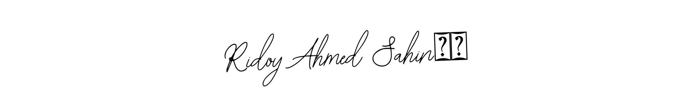 It looks lik you need a new signature style for name Ridoy Ahmed Sahin❤️. Design unique handwritten (Bearetta-2O07w) signature with our free signature maker in just a few clicks. Ridoy Ahmed Sahin❤️ signature style 12 images and pictures png