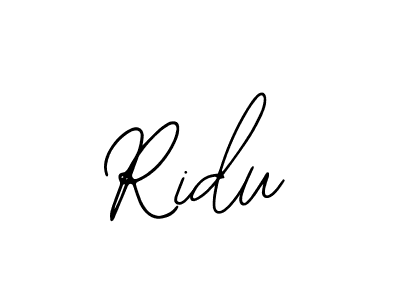 Ridu stylish signature style. Best Handwritten Sign (Bearetta-2O07w) for my name. Handwritten Signature Collection Ideas for my name Ridu. Ridu signature style 12 images and pictures png