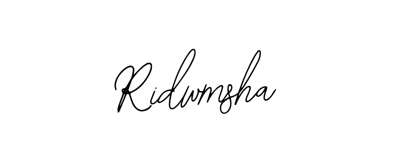 Use a signature maker to create a handwritten signature online. With this signature software, you can design (Bearetta-2O07w) your own signature for name Ridwmsha. Ridwmsha signature style 12 images and pictures png