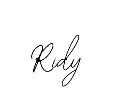 Also we have Ridy name is the best signature style. Create professional handwritten signature collection using Bearetta-2O07w autograph style. Ridy signature style 12 images and pictures png