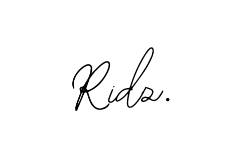 Make a beautiful signature design for name Ridz.. With this signature (Bearetta-2O07w) style, you can create a handwritten signature for free. Ridz. signature style 12 images and pictures png