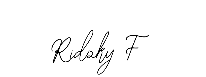 How to Draw Ridzky F signature style? Bearetta-2O07w is a latest design signature styles for name Ridzky F. Ridzky F signature style 12 images and pictures png