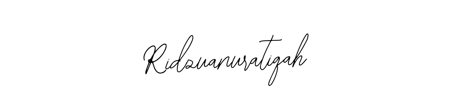 You should practise on your own different ways (Bearetta-2O07w) to write your name (Ridzuanuratiqah) in signature. don't let someone else do it for you. Ridzuanuratiqah signature style 12 images and pictures png