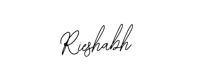 Make a beautiful signature design for name Rieshabh. Use this online signature maker to create a handwritten signature for free. Rieshabh signature style 12 images and pictures png