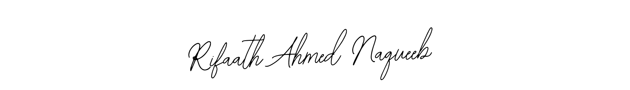 See photos of Rifaath Ahmed Naqueeb official signature by Spectra . Check more albums & portfolios. Read reviews & check more about Bearetta-2O07w font. Rifaath Ahmed Naqueeb signature style 12 images and pictures png