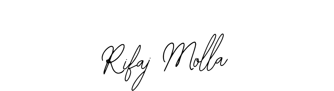 How to make Rifaj Molla name signature. Use Bearetta-2O07w style for creating short signs online. This is the latest handwritten sign. Rifaj Molla signature style 12 images and pictures png