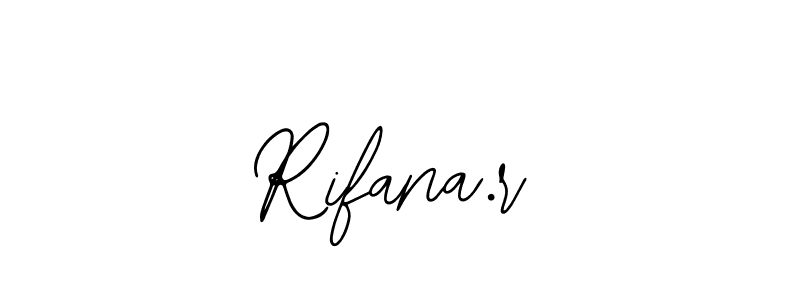 Also You can easily find your signature by using the search form. We will create Rifana.r name handwritten signature images for you free of cost using Bearetta-2O07w sign style. Rifana.r signature style 12 images and pictures png