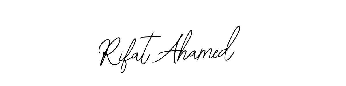 Use a signature maker to create a handwritten signature online. With this signature software, you can design (Bearetta-2O07w) your own signature for name Rifat Ahamed. Rifat Ahamed signature style 12 images and pictures png