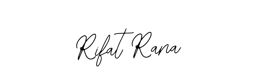 The best way (Bearetta-2O07w) to make a short signature is to pick only two or three words in your name. The name Rifat Rana include a total of six letters. For converting this name. Rifat Rana signature style 12 images and pictures png