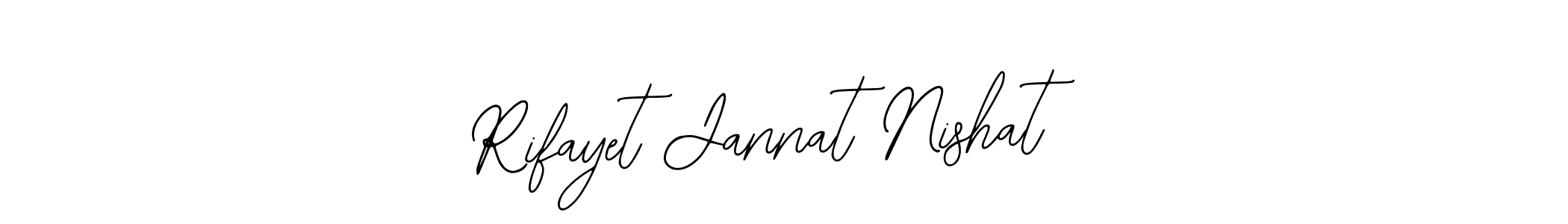 How to Draw Rifayet Jannat Nishat signature style? Bearetta-2O07w is a latest design signature styles for name Rifayet Jannat Nishat. Rifayet Jannat Nishat signature style 12 images and pictures png