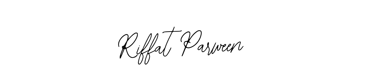 The best way (Bearetta-2O07w) to make a short signature is to pick only two or three words in your name. The name Riffat Parween include a total of six letters. For converting this name. Riffat Parween signature style 12 images and pictures png