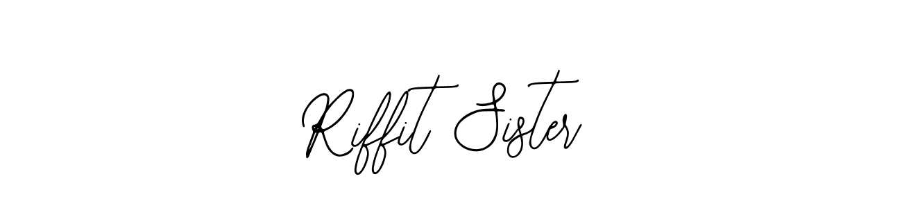 The best way (Bearetta-2O07w) to make a short signature is to pick only two or three words in your name. The name Riffit Sister include a total of six letters. For converting this name. Riffit Sister signature style 12 images and pictures png