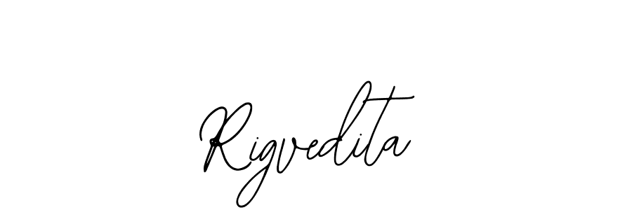 Bearetta-2O07w is a professional signature style that is perfect for those who want to add a touch of class to their signature. It is also a great choice for those who want to make their signature more unique. Get Rigvedita name to fancy signature for free. Rigvedita signature style 12 images and pictures png